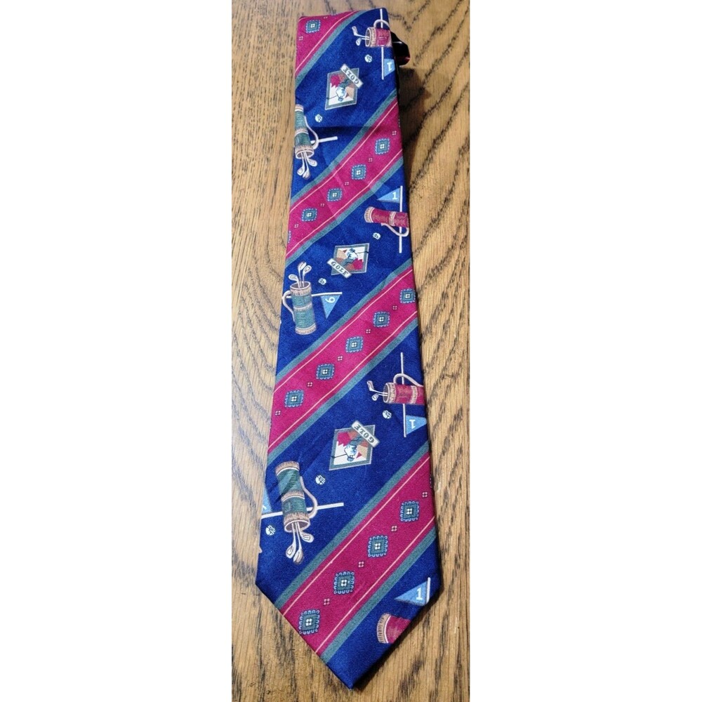 TANGO by Max Raab Golf Theme 100% Cotton Tie 57"